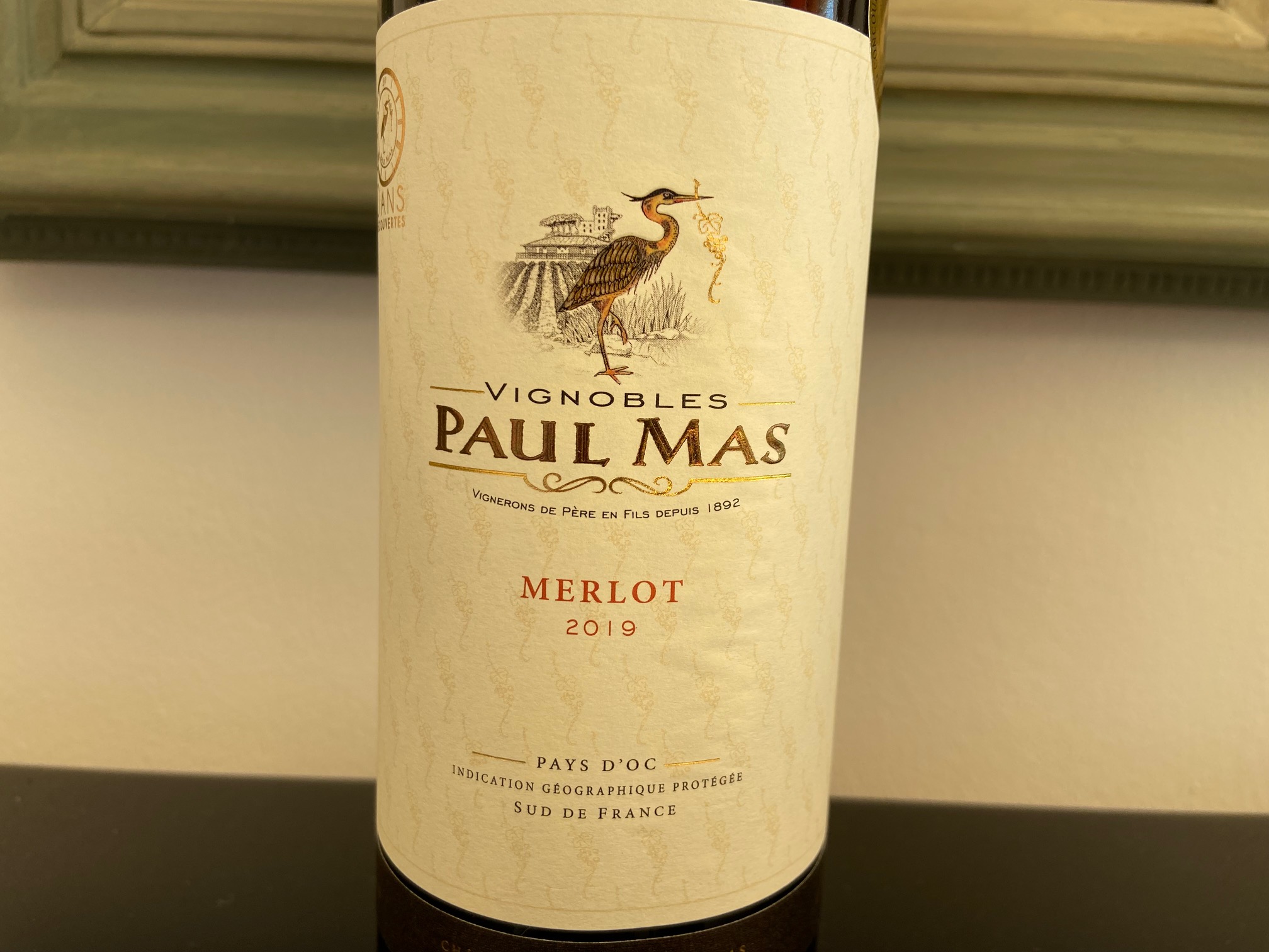 Paul Mas Merlot Gouden Médaille Volle Soepele Franse Rode Wijn Bordeaux Stijl. Verleidelijke romige aroma's, Wijn1: wijn beleven.