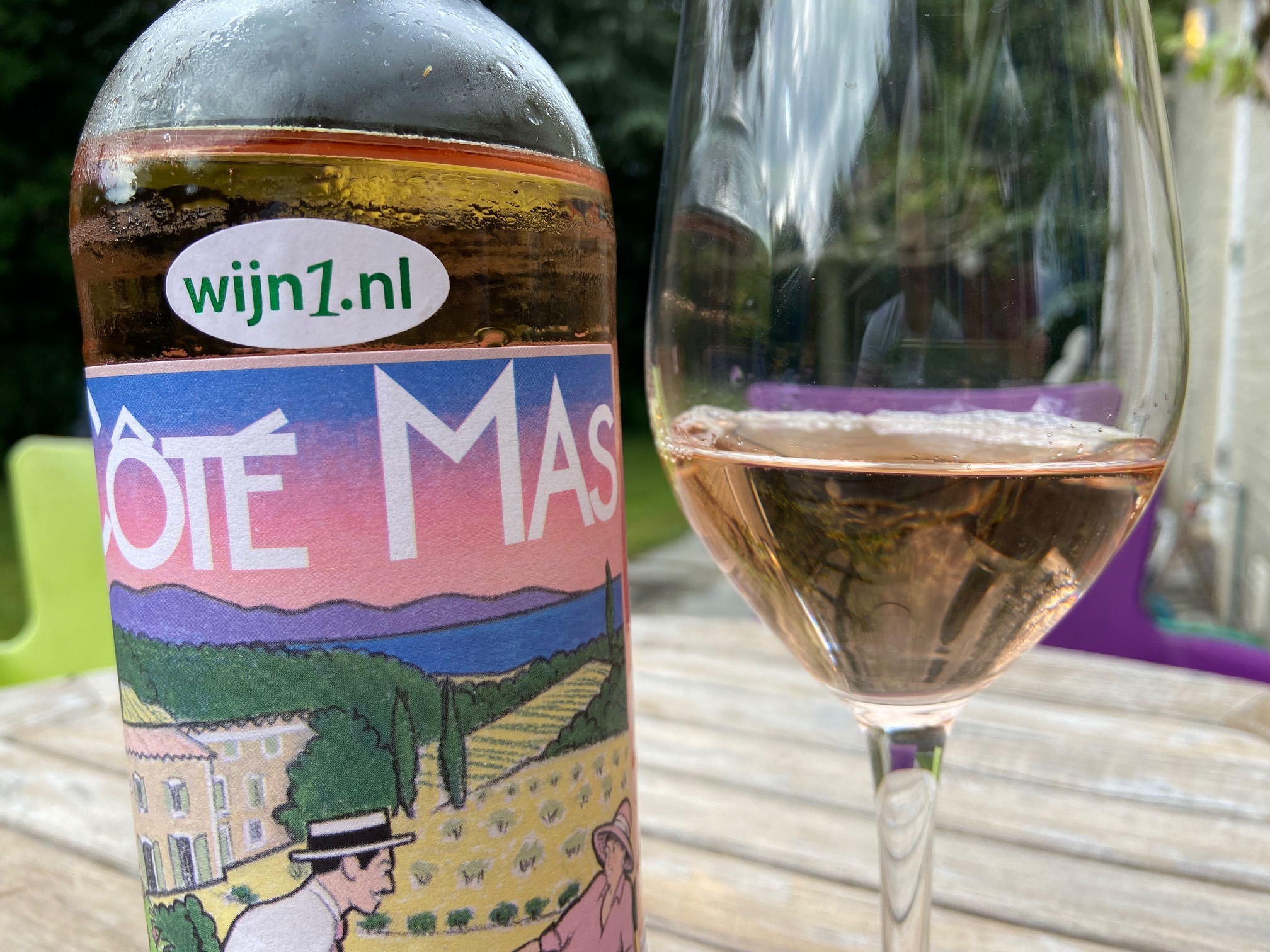 Coté Mas Rosé Aurore Grenache Noir, Cinsault, Syrah Franse Rosé Wijn, Provence stijl, vriendelijk, stijlvol,sappig en fris, de populaire rosé wijn van het Franse domein restaurant, schroefdop - Afbeelding 5